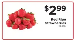 ShopRite Red Ripe Strawberries offer