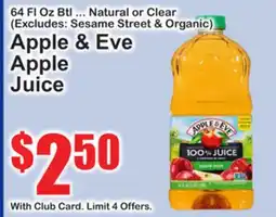 SuperFresh Apple & Eve Apple Juice offer