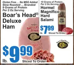 SuperFresh Boar's Head Deluxe Ham offer