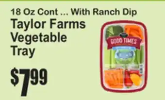 SuperFresh Taylor Farms Vegetable Tray offer