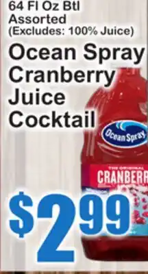 SuperFresh Ocean Spray Cranberry Juice Cocktail offer