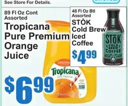 SuperFresh Tropicana Pure Premium Orange Juice offer