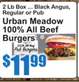 SuperFresh Urban Meadow 100% All Beef Burgers offer