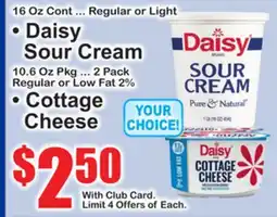 SuperFresh • Daisy Sour Cream • Cottage Cheese offer