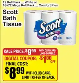 SuperFresh Scott Bath Tissue offer