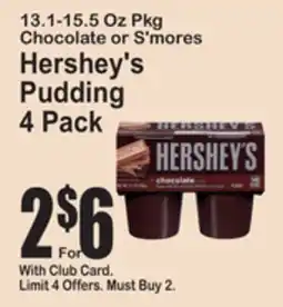 SuperFresh Hershey's Pudding offer