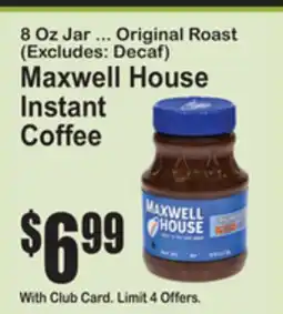SuperFresh Maxwell House Instant Coffee offer