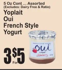 SuperFresh Yoplait Oui French Style Yogurt offer