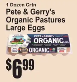 SuperFresh Pete & Gerry's Organic Pastures Large Eggs offer