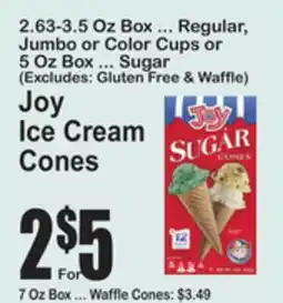 SuperFresh Joy Ice Cream Cones offer