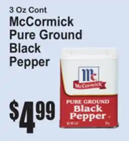 SuperFresh McCormick Pure Ground Black Pepper offer