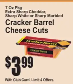 SuperFresh Cracker Barrel Cheese Cuts offer