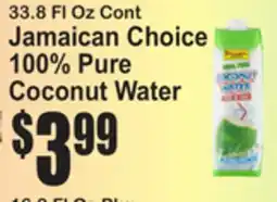 SuperFresh Jamaican Choice 100% Pure Coconut Water offer