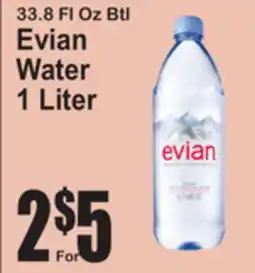 SuperFresh Evian Water offer