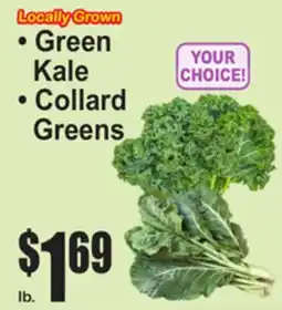 SuperFresh Locally Grown Green Kale, Collard Greens offer