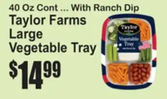 SuperFresh Taylor Farms Large Vegetable Tray offer