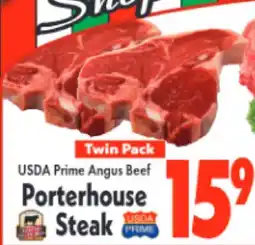 Marino's Supermarket USDA Prime Angus Beef Porterhouse Steak offer