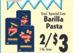 Marino's Supermarket Excl. Special Cuts Barilla Pasta offer