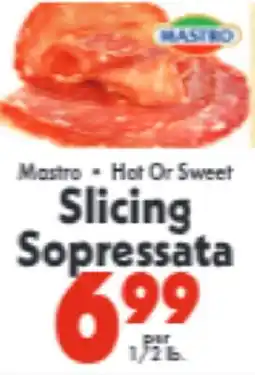 Marino's Supermarket Mastro Hot Or Sweet Slicing Sopressata offer