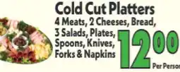 Marino's Supermarket Cold Cut Platters offer