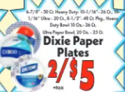 Marino's Supermarket Dixie Paper Plates offer