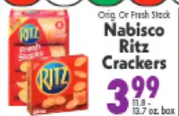 Marino's Supermarket Nabisco Ritz Crackers offer