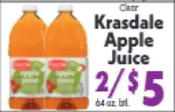 Marino's Supermarket Clear Krasdale Apple Juice offer