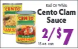 Marino's Supermarket Cento Clam Sauce offer