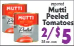 Marino's Supermarket Mutti Peeled Tomatoes offer