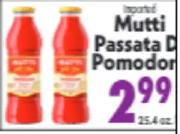 Marino's Supermarket Mutti Passata D Pomodoro offer