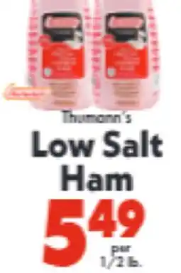 Marino's Supermarket Thumann's Low Salt Ham offer