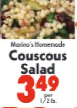 Marino's Supermarket Marino's Homemade Couscous Salad offer