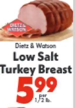 Marino's Supermarket Dietz & Watson Low Salt Turkey Breast offer