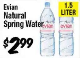 Western Beef Evian Natural Spring Water offer