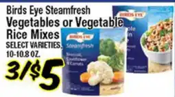 Western Beef Birds Eye Steamfresh Vegetables or Vegetable Rice Mixes offer