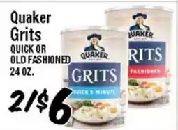Western Beef Quaker Grits QUICK OR OLD FASHIONED offer
