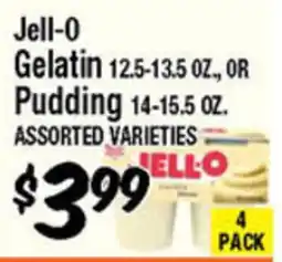 Western Beef Jell-O Gelatin 12.5-13.5 OZ., OR Pudding 14-15.5 OZ offer