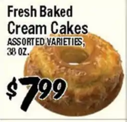 Western Beef Fresh Baked Cream Cakes offer