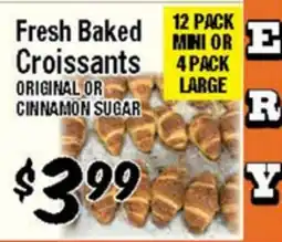 Western Beef Fresh Baked Croissants offer