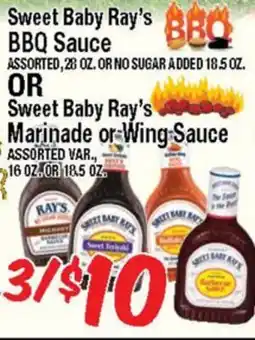 Western Beef Sweet Baby Ray's BBQ Sauce OR Marinade or Wing Sauce offer