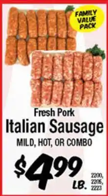 Western Beef Fresh Pork Italian Sausage offer