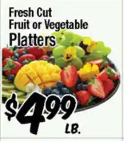 Western Beef Fresh Cut Fruit or Vegetable Platters offer