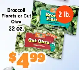 Western Beef Broccoli Florets or Cut Okra offer