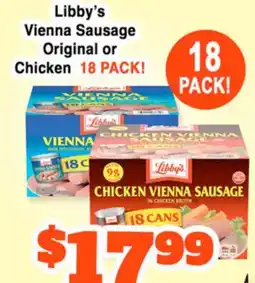 Western Beef Libby's Vienna Sausage Original or Chicken offer