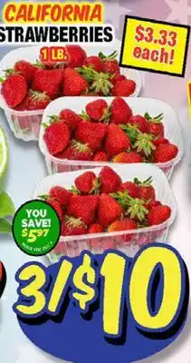 Western Beef CALIFORNIA STRAWBERRIES offer