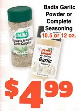 Western Beef Badia Garlic Powder or Complete Seasoning offer