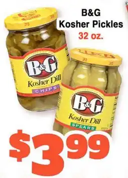 Western Beef B&G Kosher Pickles offer