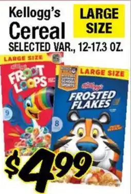 Western Beef Kellogg's Cereal offer