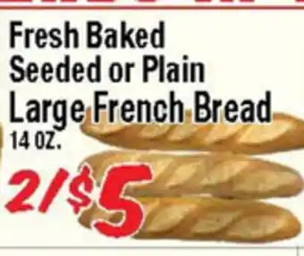 Western Beef Fresh Baked Seeded or Plain Large French Bread offer
