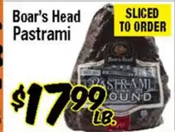 Western Beef Boar's Head Pastrami offer